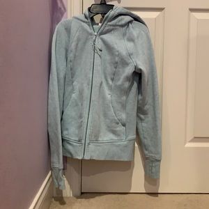 Blue lululemon scuba zip up